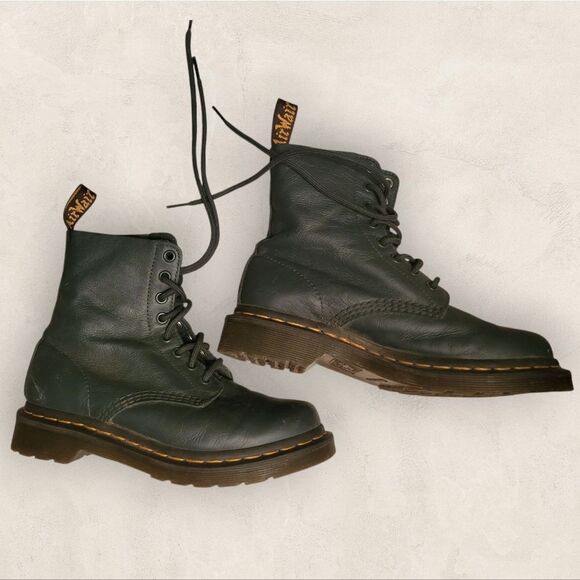 Dr. Martens 1460 Pascal Green Lace-up Boots, Women's Size 6 - Picture 4 of 5